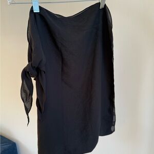 Sleek Black Swim Sarong